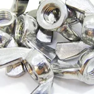 Porca Borboleta 3/8 Inox (Embalagem 4 peças)